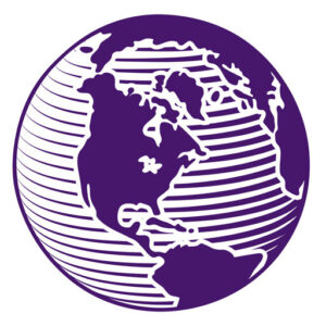 Purple Globe - Ysbrydoliaeth logo